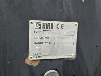 CONTAINER + HIAB 166 CRANE / KRAN